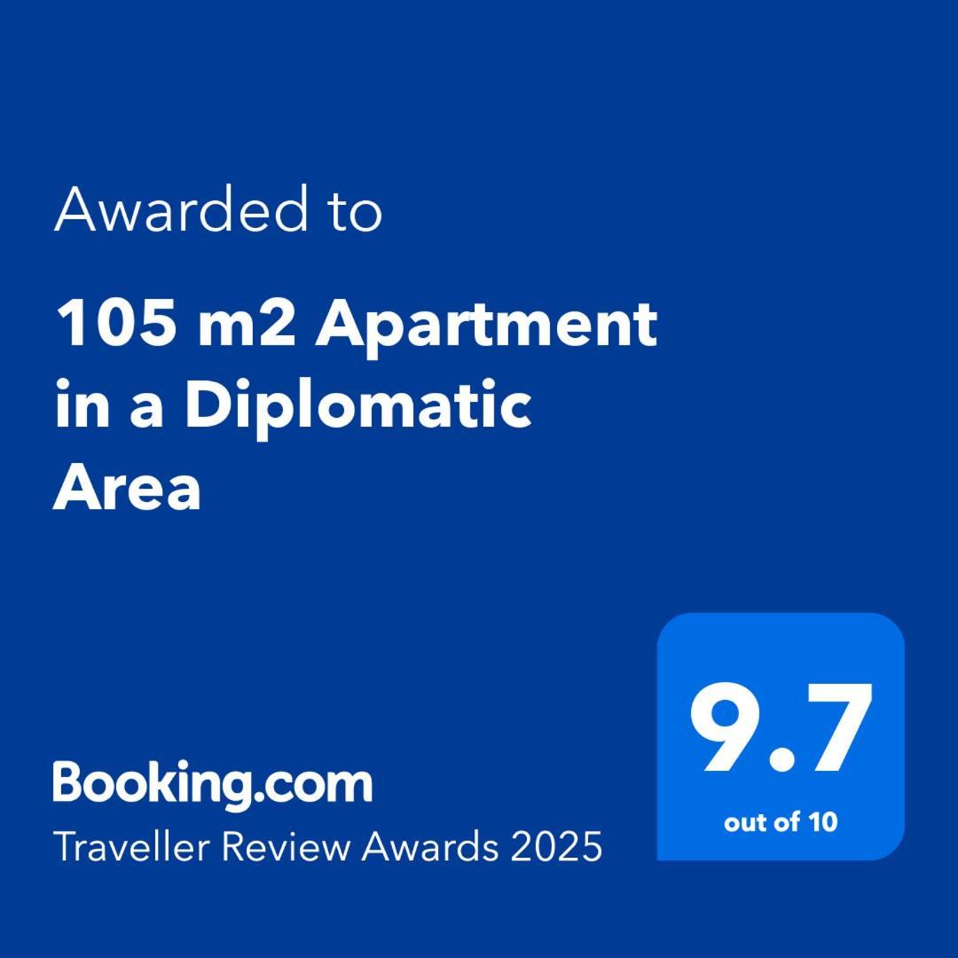 100 M2 Apartment In The Diplomatic Area Belgrade Exterior photo